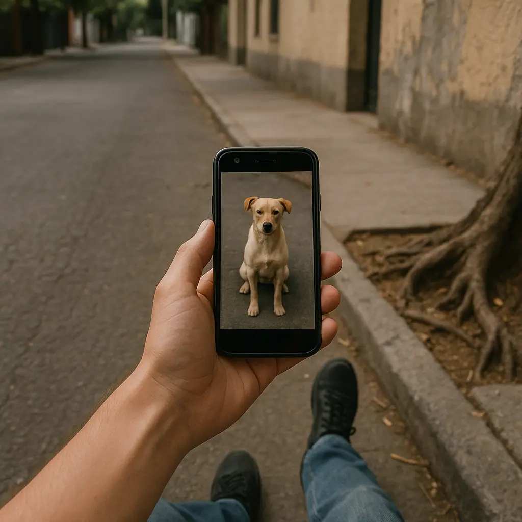 Buscar un perro perdido con el mapa interactivo de Lomitos desde la colonia
